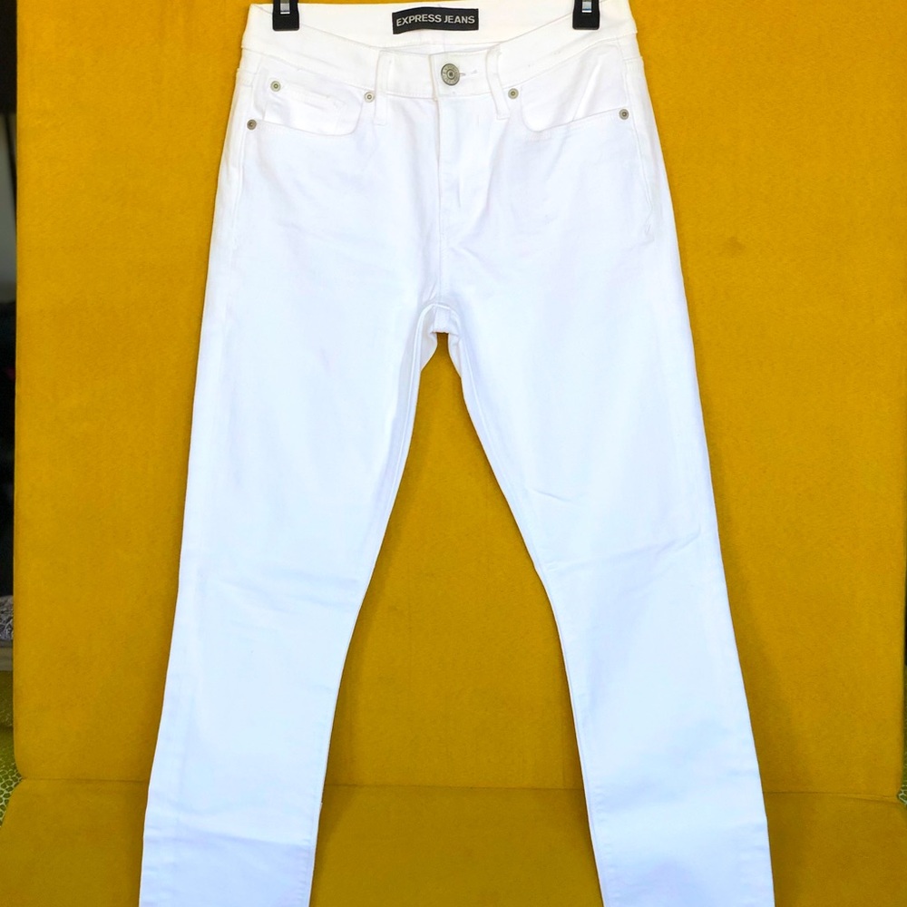 Express White Skinny Jeans